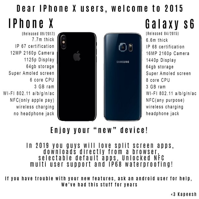 Announcement iPhone 8 and iPhone X. View from the other side of the barricades