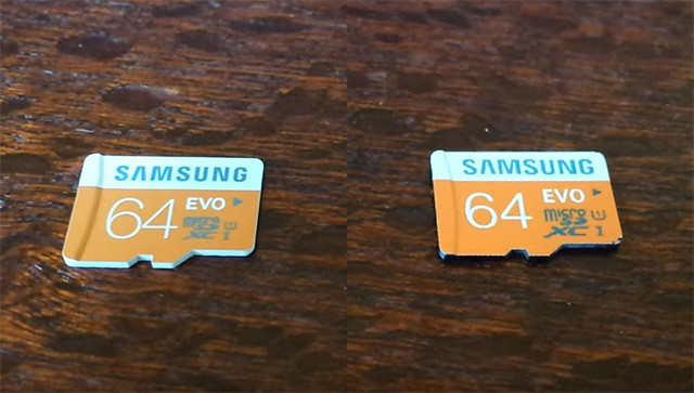 Fake Samsung Evo 64GB card 