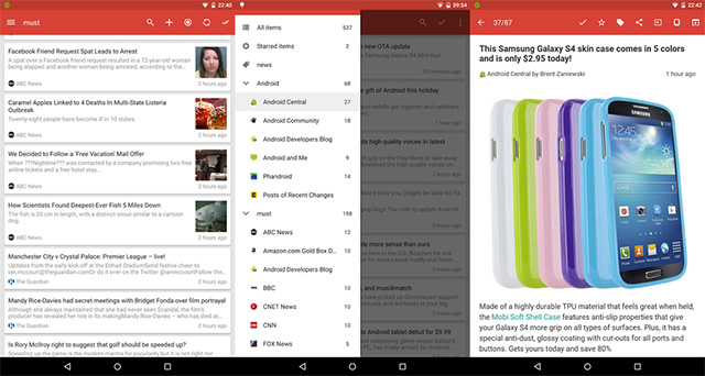 This 'material' world.  Top 10 Material Design Apps 