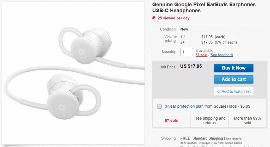 Google Pixel EarBuds USB-C