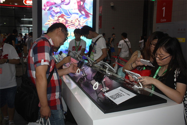Hall N5 at ChinaJoy was dedicated to mobile games 