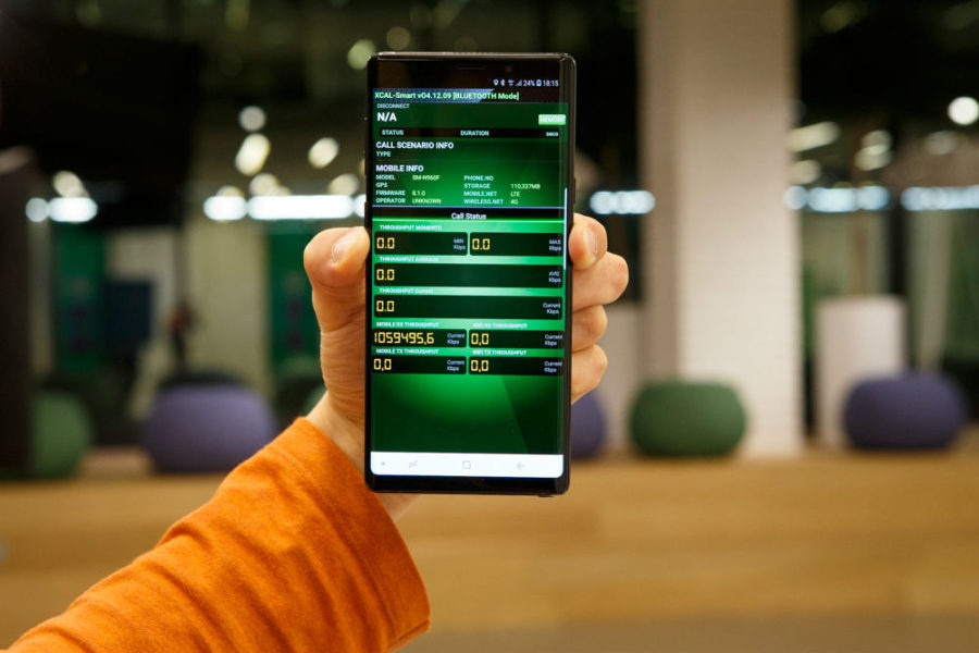 Samsung Galaxy Note9 achieves mobile data speeds over 1 Gbps