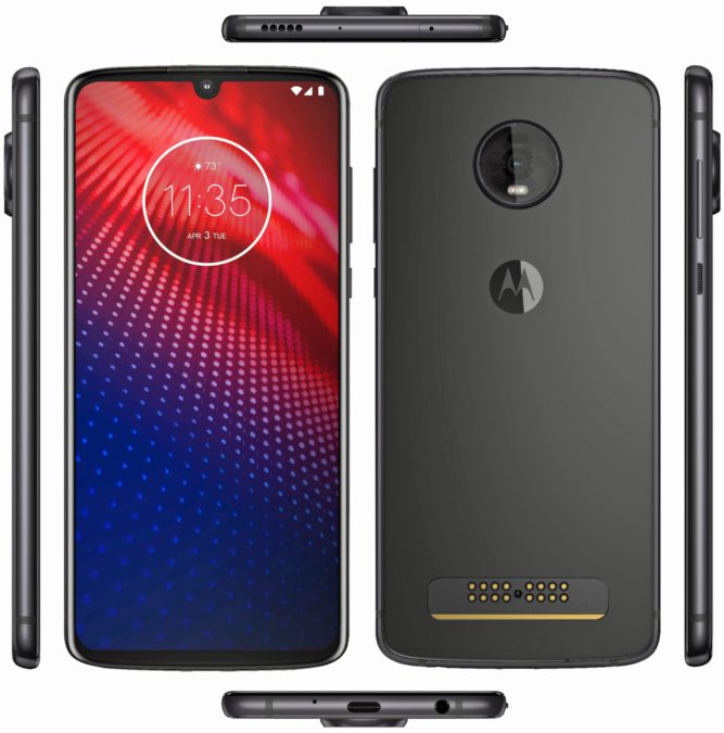 Published a render of the new flagship Motorola - Moto Z4