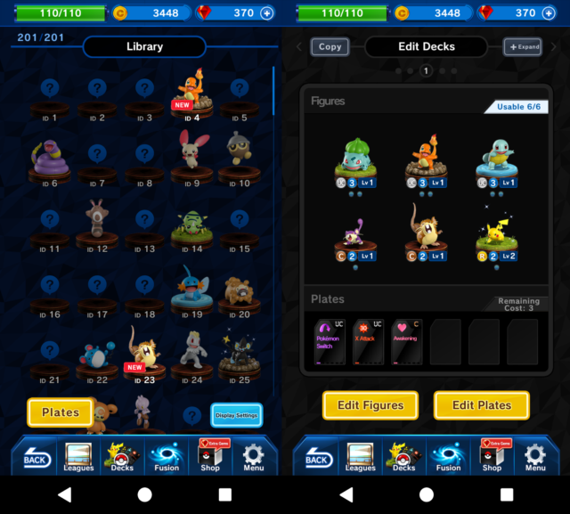 Pokemon Duel is a game in which you do not need to catch Pokemon