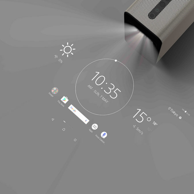 Sony announced the launch of the Xperia Touch interactive Android projector