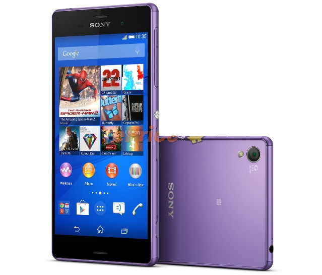Sony Xperia Z3 Purple Diamond Edition - smartphone in purple tones 