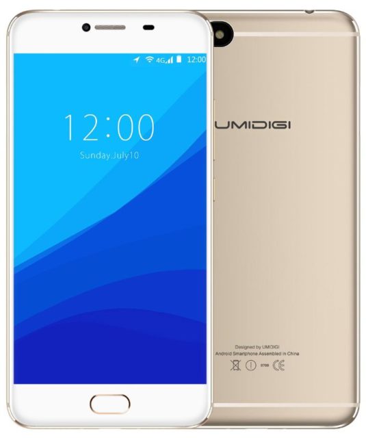 UMIDIGI S NOTE - an inexpensive metal smartphone on 'clean' Android 7.0 Nougat