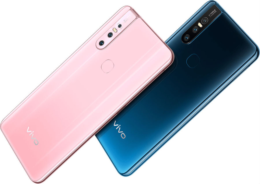 VIVO S1 - a frameless smartphone with a triple main camera and a retractable front