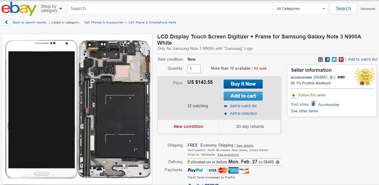 Second Life.  Ex-flagship Samsung Galaxy Note 3. Operating experience