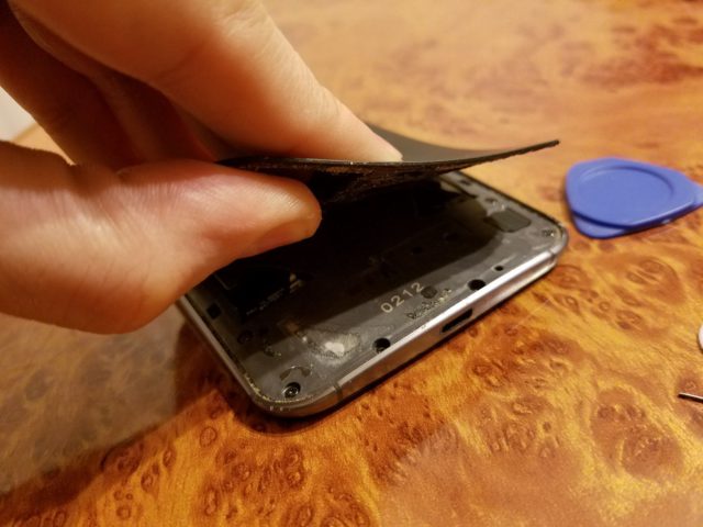 Master's notes.  Glass replacement on Moto X 2nd gen module