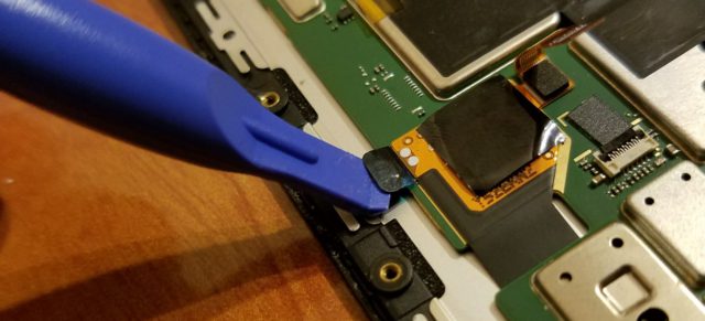 Master's notes.  Glass replacement on Moto X 2nd gen module