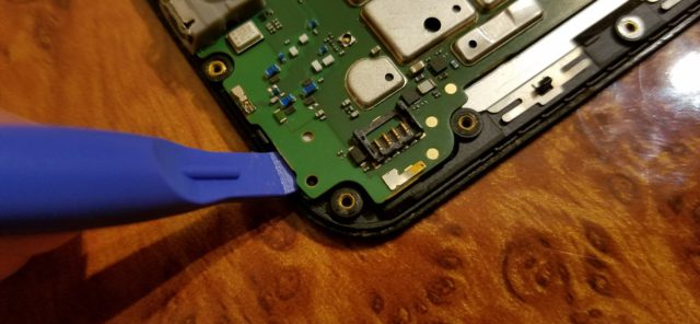 Master's notes.  Glass replacement on Moto X 2nd gen module