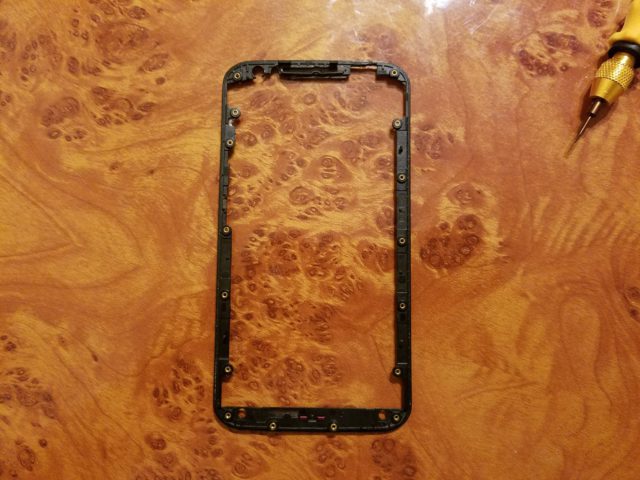 Master's notes.  Glass replacement on Moto X 2nd gen module