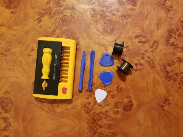 Master's notes.  Glass replacement on Moto X 2nd gen module