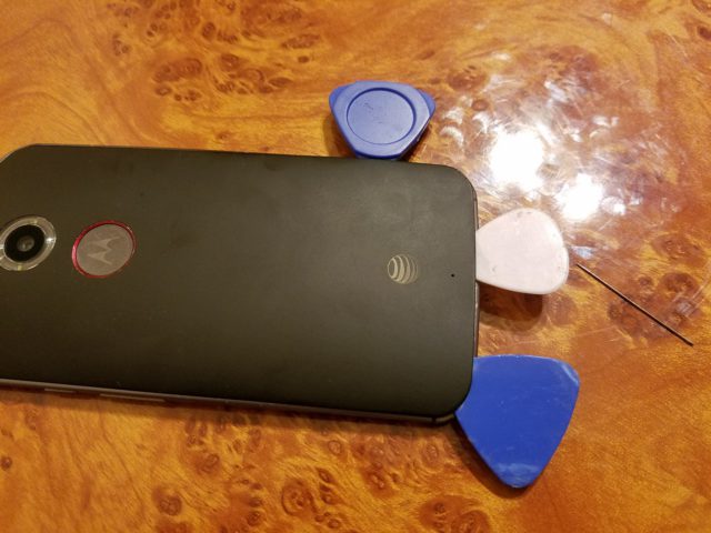 Master's notes.  Glass replacement on Moto X 2nd gen module